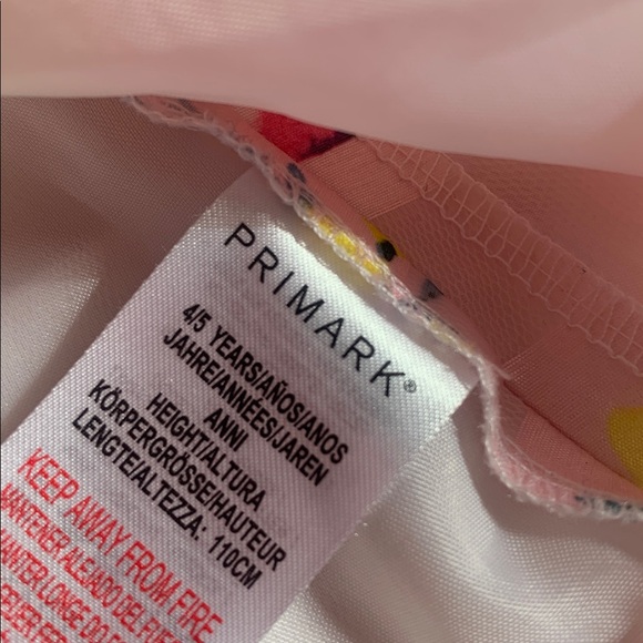 Primark Pink & Yellow Floral Dress 4/5 *Small Flaw - Picture 8 of 14